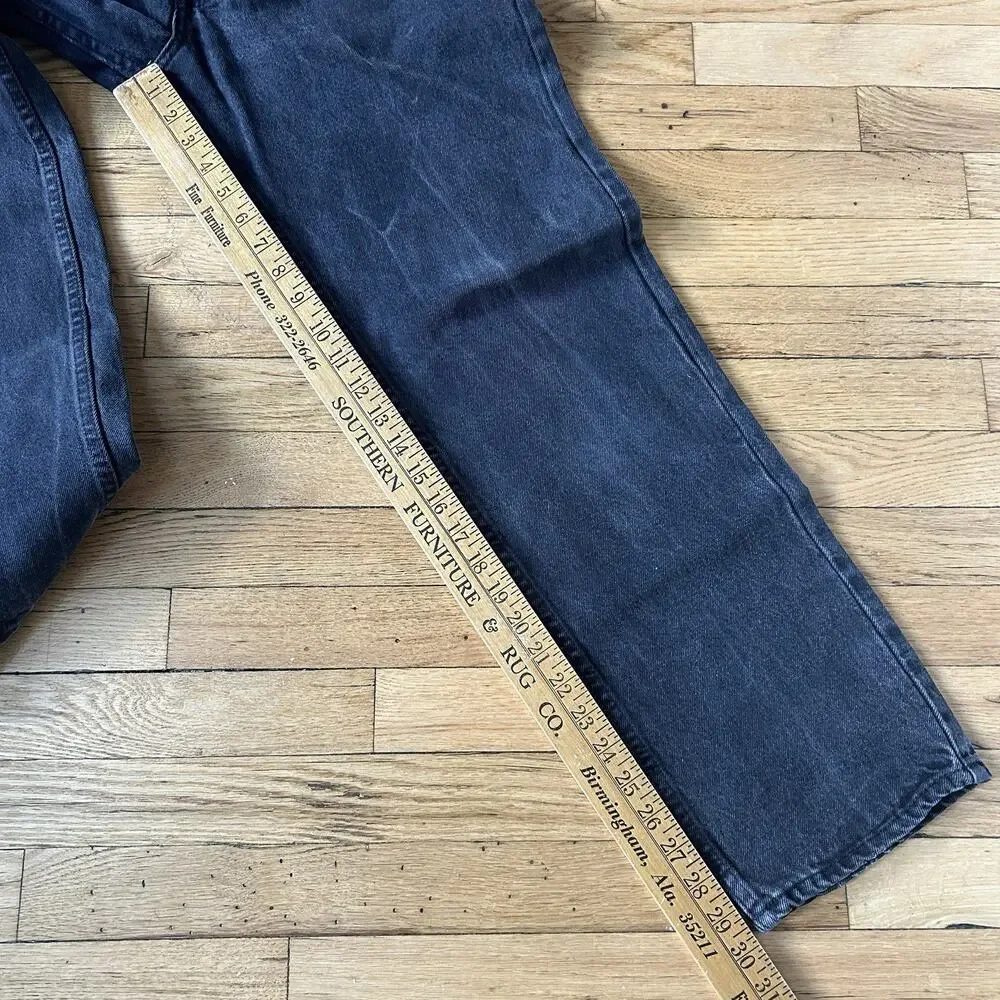 Vintage 90s Levi’s 505 Black Jeans 34x30 Actual 31x30 USA Made Faded Denim